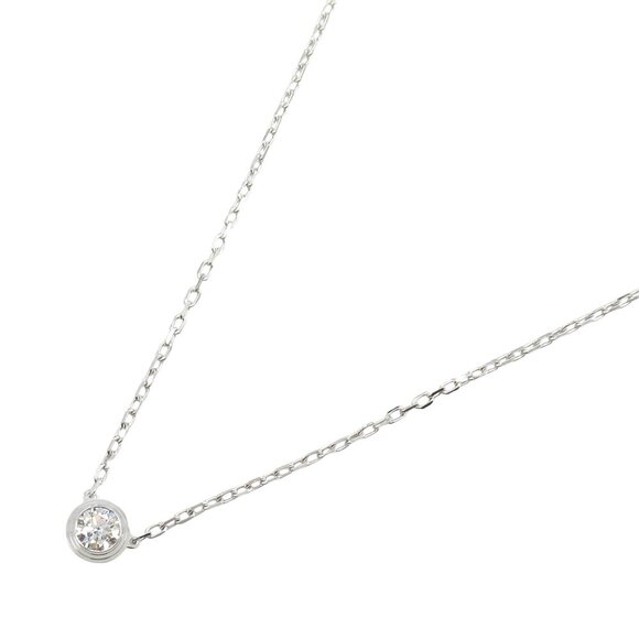 CARTIER 18k White Gold Diamond Necklace - Picture 1 of 6